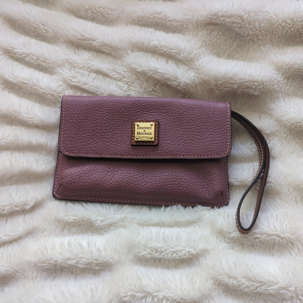 Lavender Dooney & Bourke Leather Wristlet